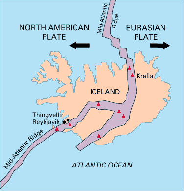 Naznačení tektonické situace (zdroj: web Americké geologické služby usgs.gov)