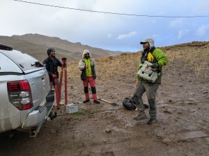 César Castro Pulling Out A Magnetotelluric Station In The Tazoult Salt Wall Area2