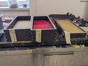 Molds With Layered Wax For Hot Folding Experiments.