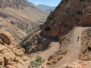 Windy Roads Climbing The Megaflap Carbonate Layers Of The Tazoult Salt Diapir